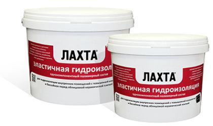 Готовый к применению полимерный состав для обмазочной гидроизоляции ЛАХТА эластичная гидроизоляция однокомпонентная, ведро 20 кг