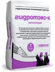 Гидроизоляционная смесь проникающего действия окрасочная Гидротэкс К (Кистевой), мешок 25 кг