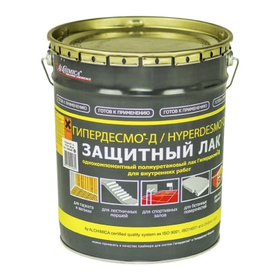 Полиуретановое однокомпонентное защитное покрытие Гипердесмо D (Hyperdesmo D), ведро 5 кг