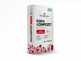 Армированный фиброй ремонтный состав, GidroKompozit Mix4 Thixotropic, мешок 25 кг