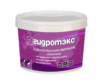 Мастика гидроизоляционная латексная Гидротэкс, ведро 6 кг